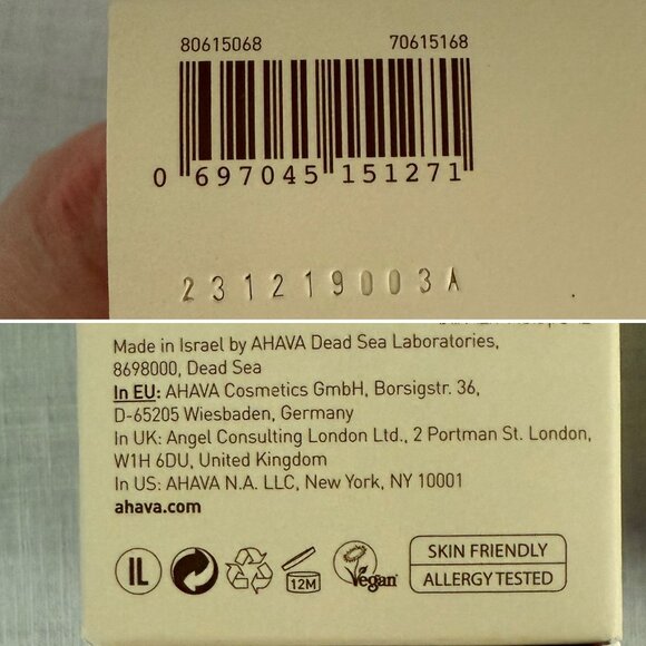 Ahava Hydration Cream Mask Dead Sea Skincare Nourishing Vegan Glow Treatment NIB - Picture 4 of 11